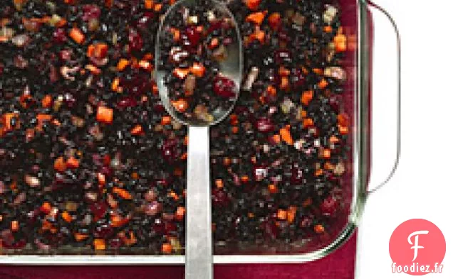 Riz Interdit Aux Canneberges, Carottes Et Gingembre