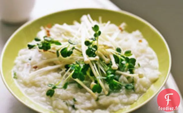 Risotto Japonais Aux Champignons Et Oignons Verts