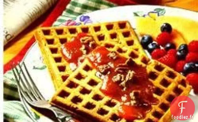 Gaufres à la Citrouille et aux Noisettes