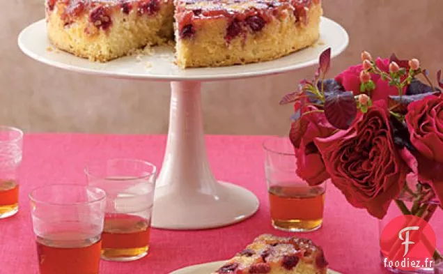 Gâteau à l'Envers aux Canneberges