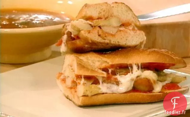 Poulet et Artichaut Parmesan Heros