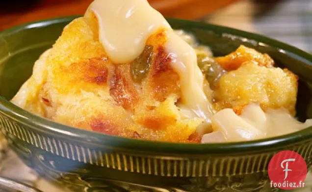 Pudding au Pain avec Sauce à la Vanille
