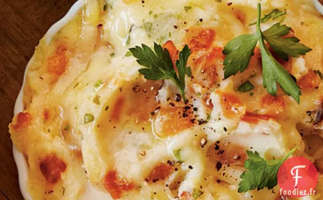 Purée de Pommes de Terre À L'Oignon Caramélisée