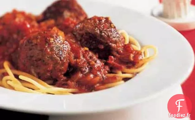 Spaghettis et Boulettes de Viande