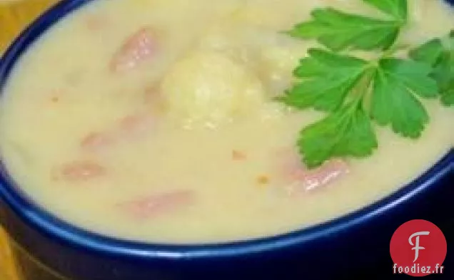 Soupe de Chou-Fleur et Jambon du Sud-Ouest