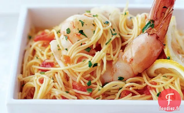 Capellini de fruits de mer au Safran