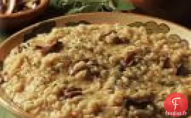 Risotto Aux Cèpes, Oignons Caramélisés Et Sauge