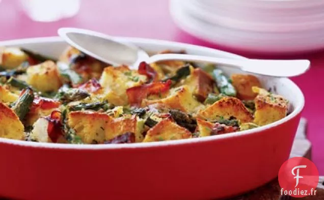 Strates d'Asperges et de Prosciutto