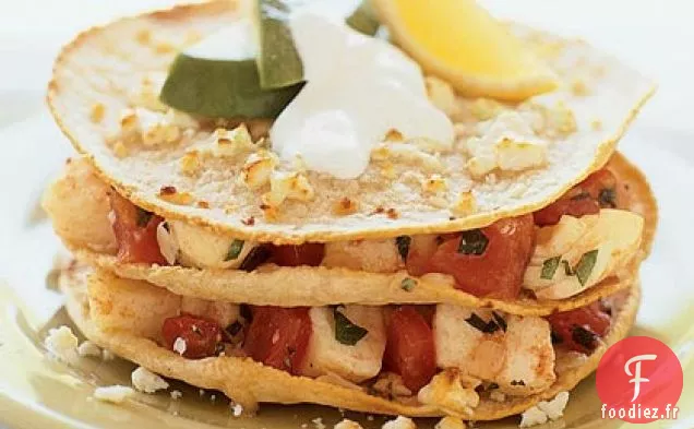 Piles de Poissons à la Crème Mexicaine