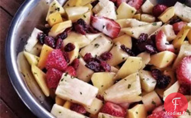 Salade Mangue Ananas à la Menthe