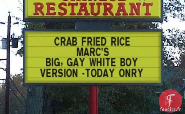 Riz Frit Au Chili Et Au Crabe