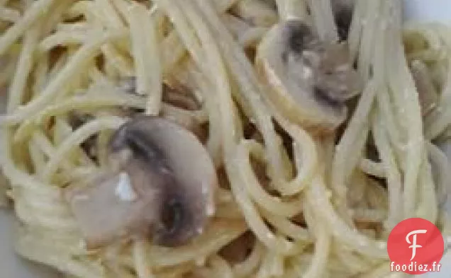 Pâtes aux Champignons à L'Ail