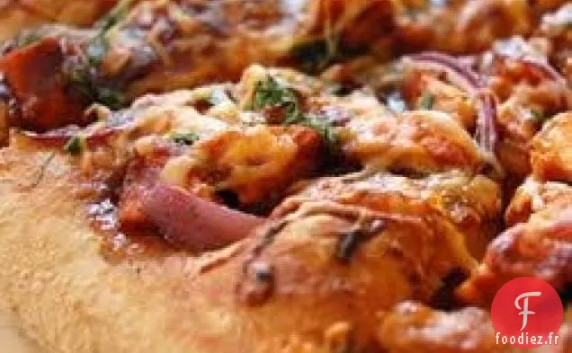 Pizza au Poulet BBQ