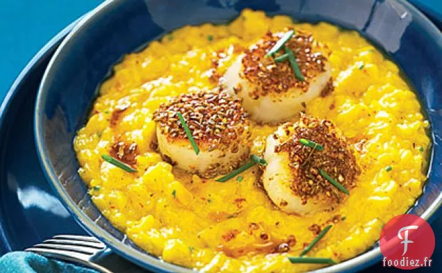 Risotto au Safran et au Citron Confit