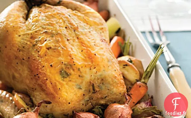 Poulet Rôti à L'Ail et aux Herbes