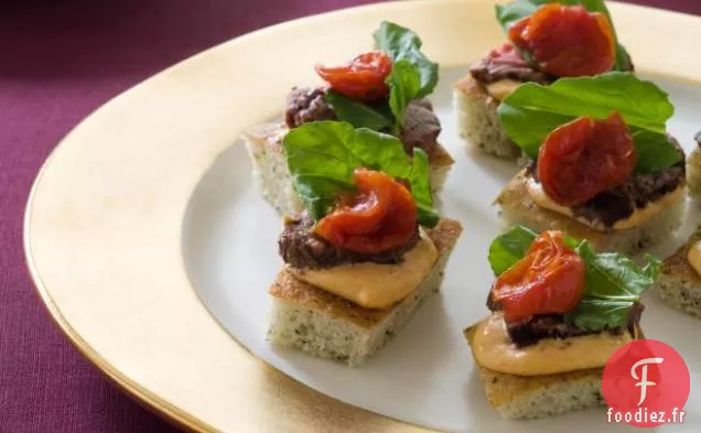 Filet de Bœuf Grillé sur des Toasts de Focaccia