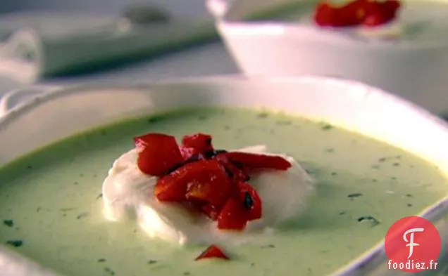 Soupe aux Pois et Basilic