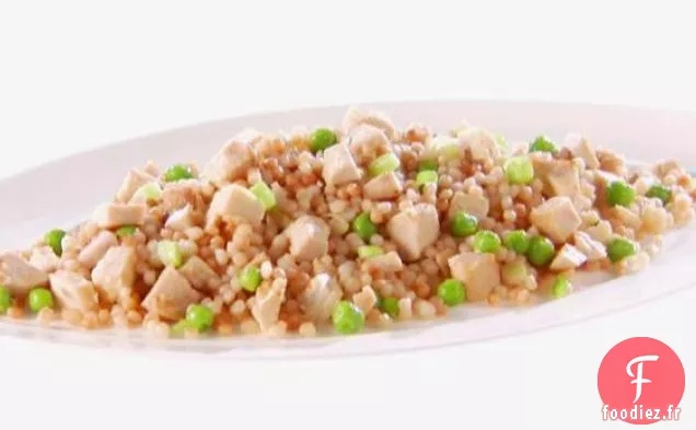 Couscous Perlé au Poulet et Petits Pois