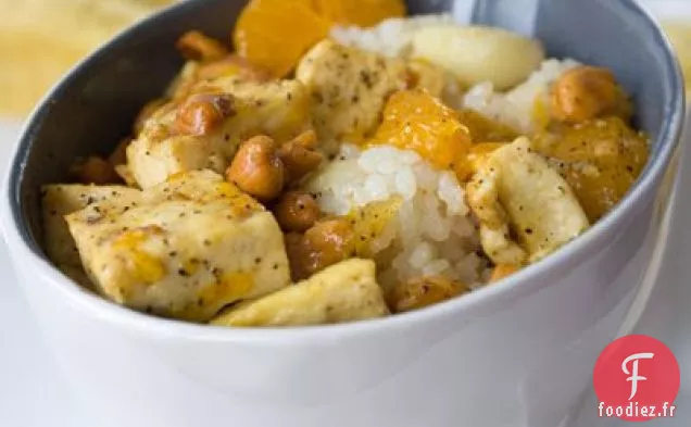 Riz Mandarine Au Gingembre Et Tofu Aux Noix De Cajou