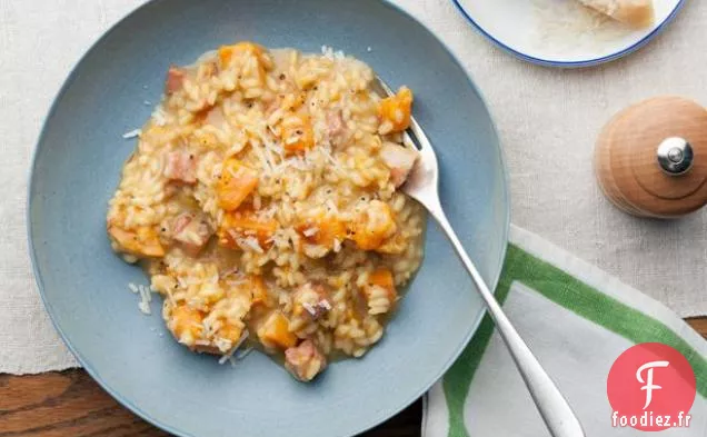 Risotto au Safran à la Courge Musquée