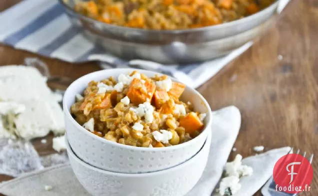 Risotto Farro Aux Patates Douces Et Gorgonzola