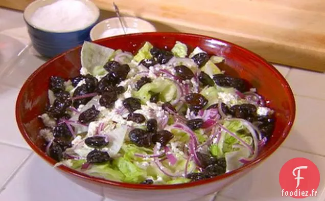 Salade de Feta, d'Olives Noires et d'Origan (alias Salade de Pizzeria)