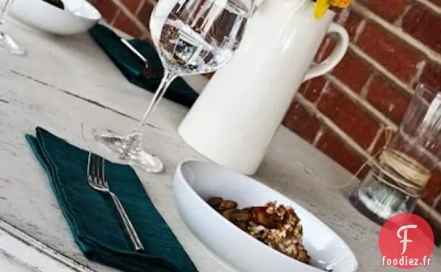 Risotto Au Fromage De Chèvre Fumé Aux Champignons De Xérès