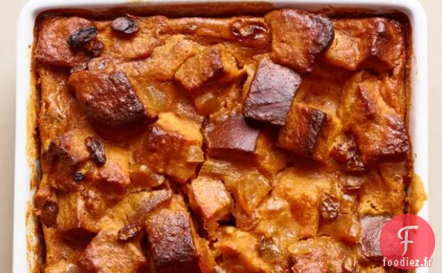 Pouding au Pain à la Citrouille et au Gingembre