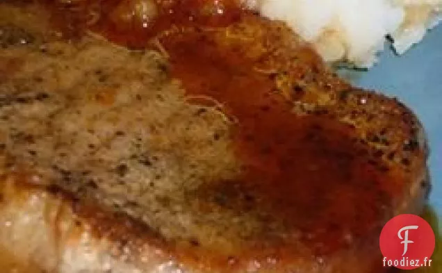 Sauce au Cidre de Pomme et Côtelettes de Longe de Porc