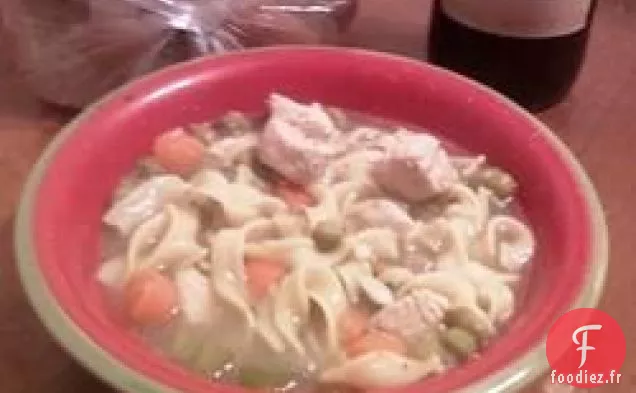 Soupe de Nouilles au Poulet Grillées