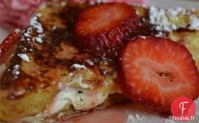 Pain Perdu au Fromage à la Fraise