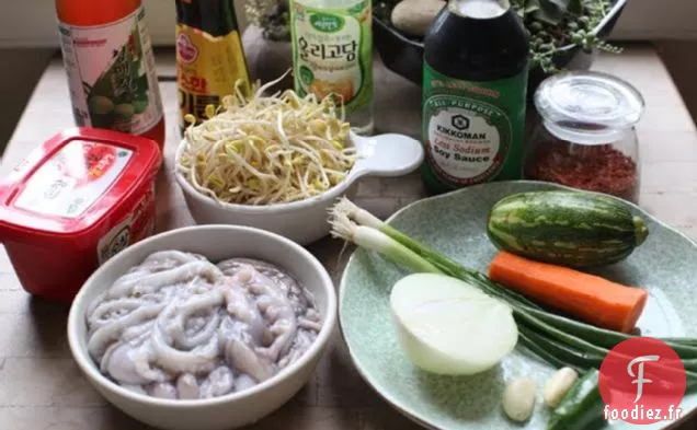 Histoire de Bap: Pieuvre Épicée Sur du Riz (Nakji Dup Bap)