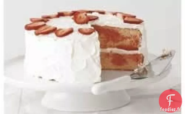 Gâteau Tourbillon aux Fraises