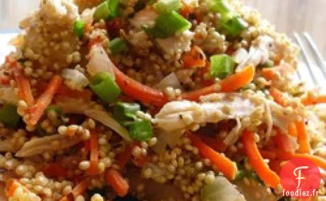 Pilaf de Quinoa au Poulet Effiloché