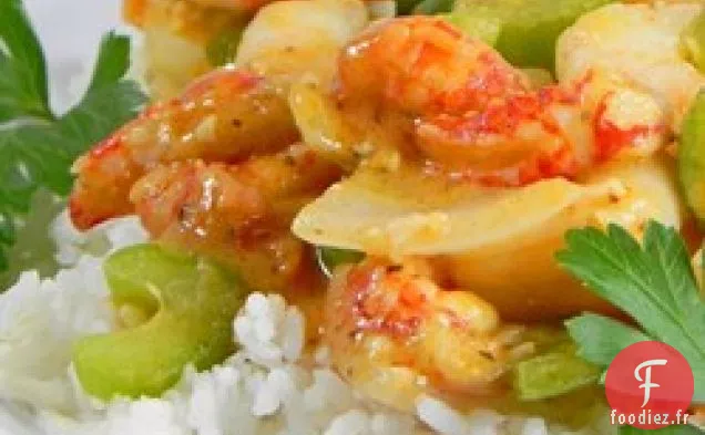 Etouffe aux Écrevisses et Crevettes Cajuns