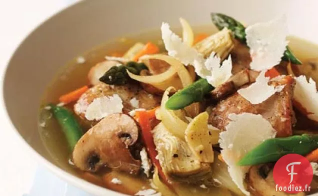 Ragoût de Légumes et de Poulet de Printemps