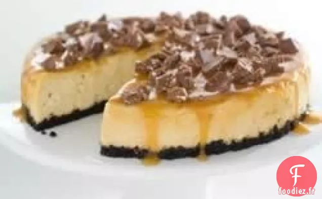 Cheesecake au Caramel Garni de TOBLERONE
