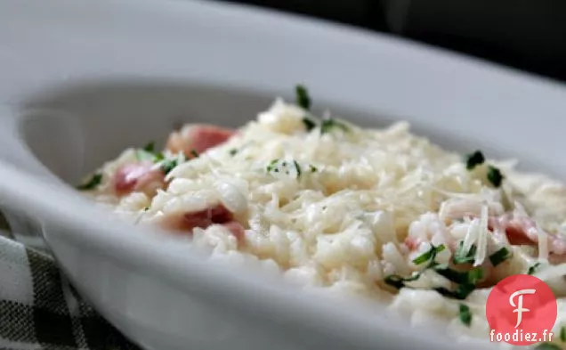 Risotto au Bacon et aux Poireaux