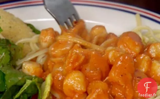 Pâtes Crémeuses Épicées aux Fruits de Mer de Bubba