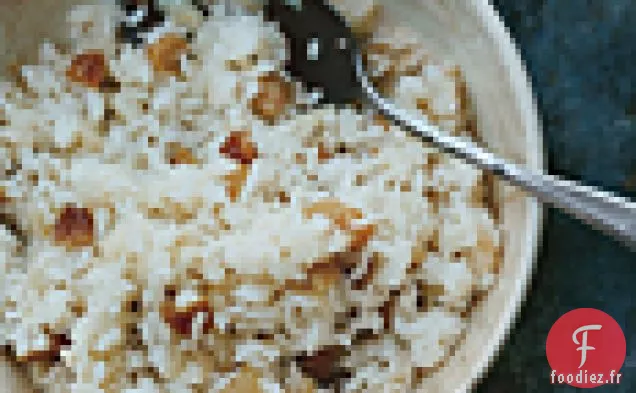 Riz au Fenouil et Raisins Secs Dorés