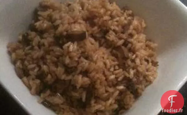 Riz Brun Aux Champignons