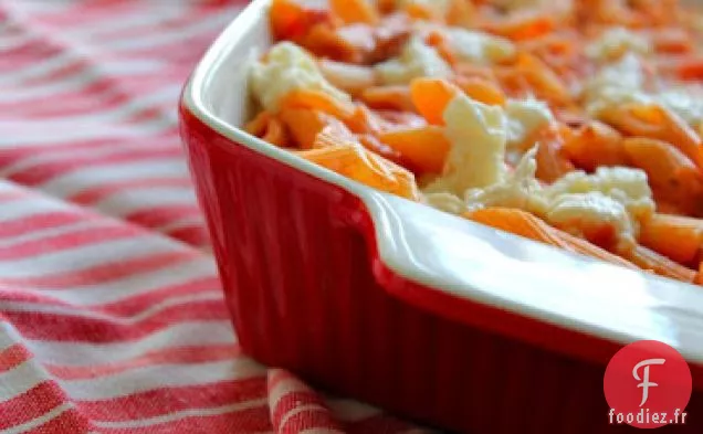 Pâtes à la Tomate, au Chorizo et aux Deux Fromages