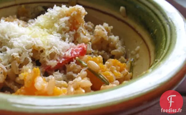 Risotto de Courge Musquée Et Romarin Au Four