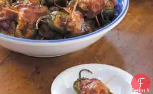 Jalapenos Farcis Enrobés de Bacon