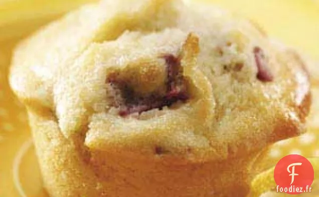 Muffins à la Rhubarbe et au Citron