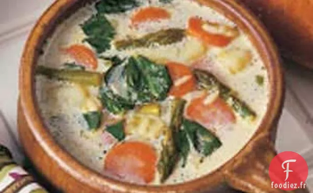 Soupe aux Asperges et Poireaux