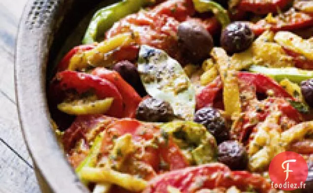 Tajine De Poisson Marocain Aux Tomates, Olives Et Citrons Confits