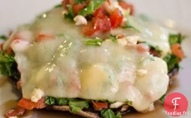 Bruschetta de Portobello aux Trois Fromages