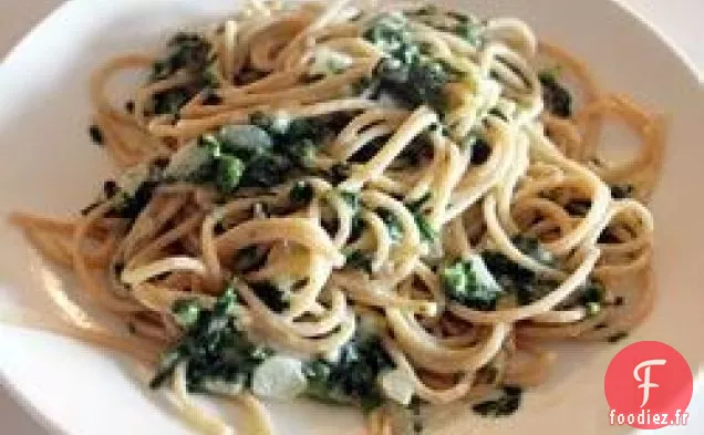 Pâtes À La Sauce Aux Épinards