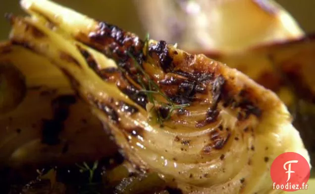 Fenouil Grillé avec Sauce Jalapeno Grillée